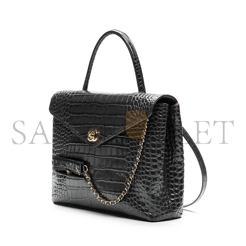 CHANEL MAXI FLAP BAG WITH TOP HANDLE AS6309 (31*24*9cm)